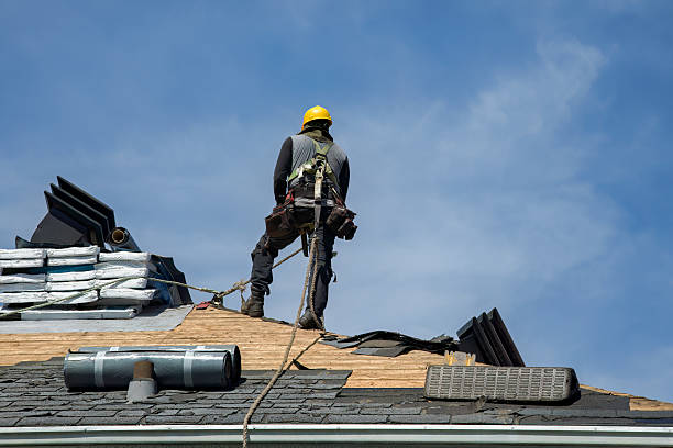 Professional Roof Replacement technician working in Hampton, CT